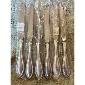 Oneida Silver Arbor Silver Plated 6 Modern Hollow Knives Sealed Knife NIP 1992